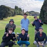 社内メンバーとゴルフ